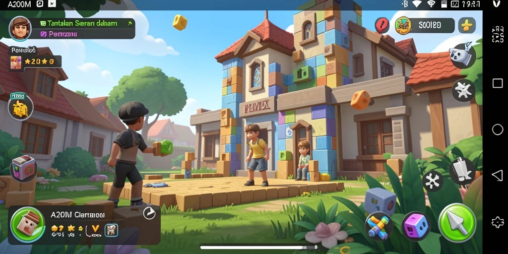 Screenshot utama A200M menunjukkan gameplay Puzzle yang memikat.
