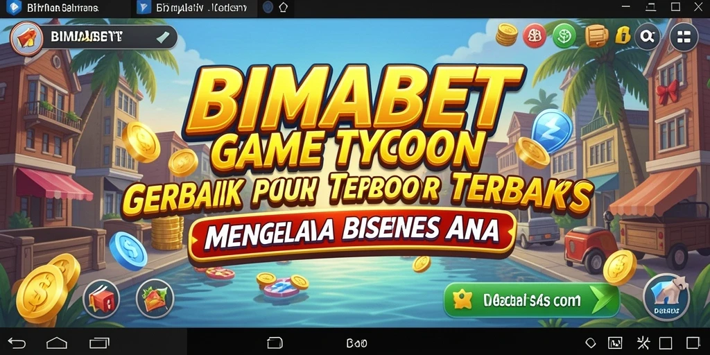 Screenshot gameplay BIMABET menampilkan keseruan mengelola bisnis.