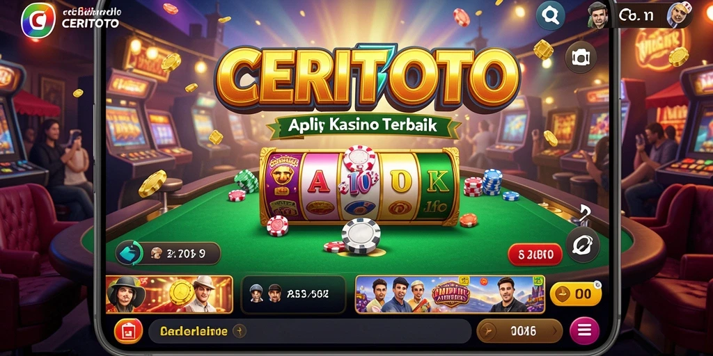 Tampilan menarik dari gameplay CERITOTO dengan sensasi Kasino yang nyata.