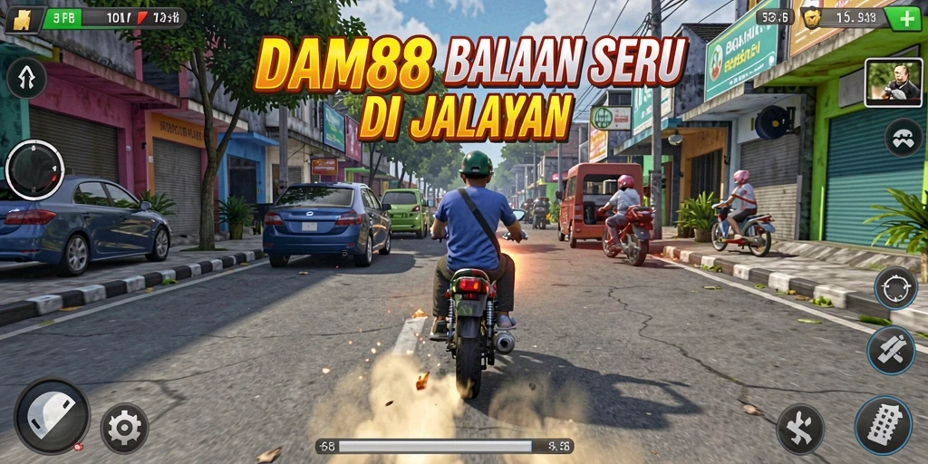 Tampilan menarik gameplay balapan intens di DAM88.