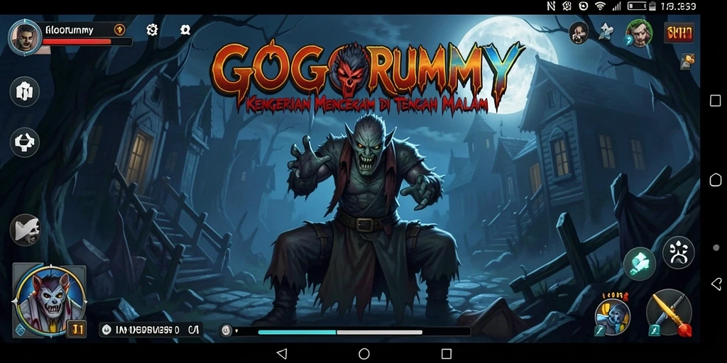 Tangkapan layar GOGORUMMY yang menampilkan momen mencekam dalam gameplay.