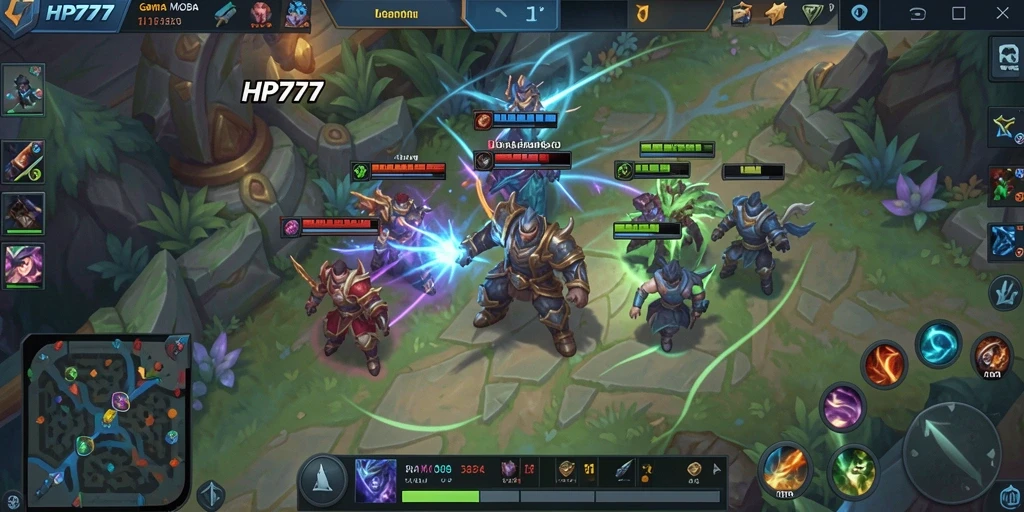 Tampilan aksi seru dari gameplay HP777 yang menampilkan pertarungan tim.