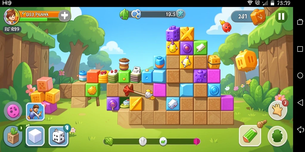 Tampilan gameplay HR89 yang menampilkan tantangan puzzle.