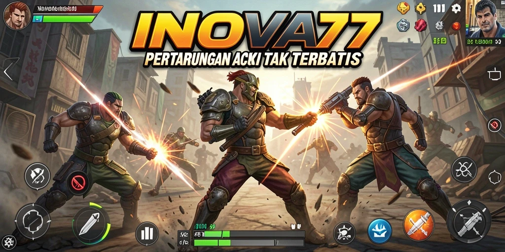Tangkapan layar menunjukkan aksi seru dalam INOVA77.