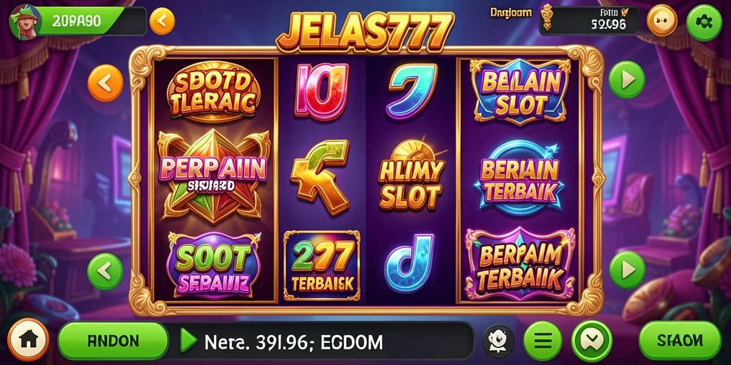 Screenshot <strong>JELAS777</strong> menampilkan aksi seru di mesin slot.