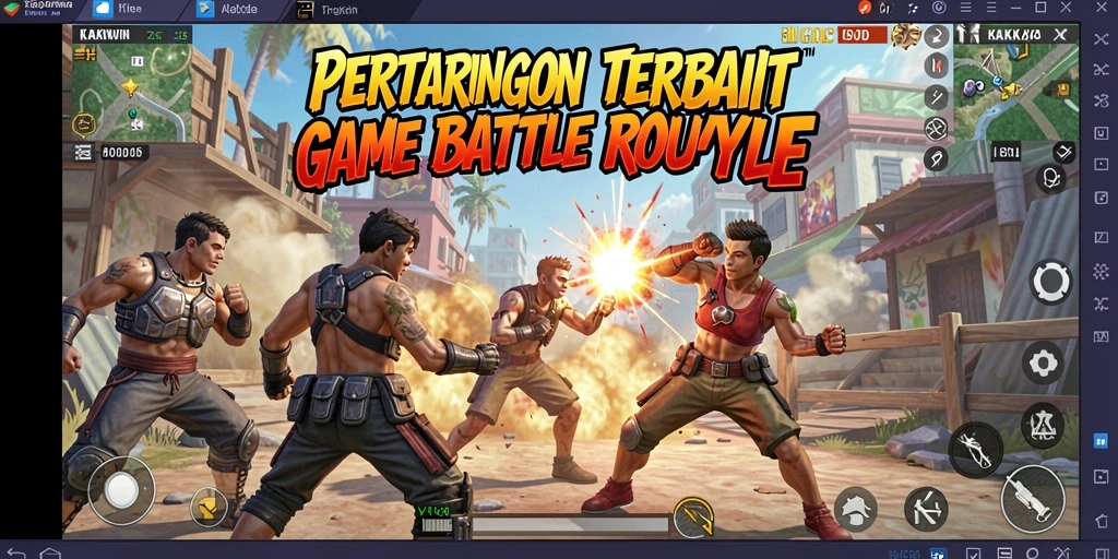Tampilan gameplay KAKWIN yang menarik dan mendebarkan dalam pertarungan Battle Royale.