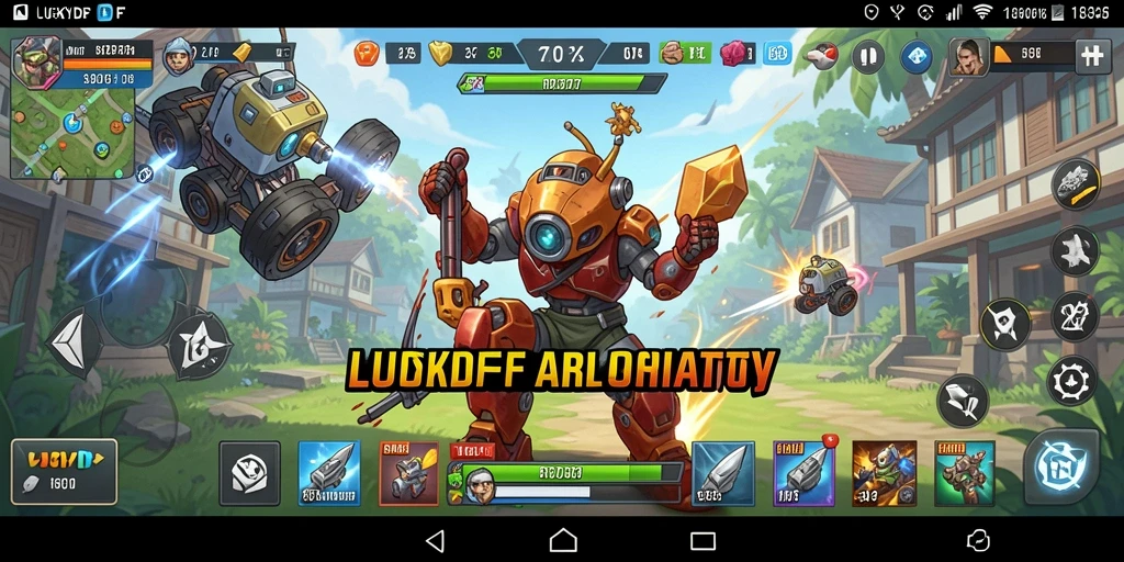 Tampilan utama LUCKYDF yang sederhana dan fungsional.