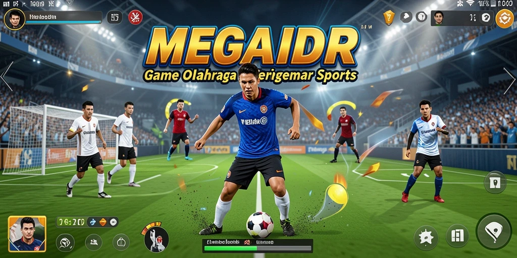 Tampilan gameplay menarik dari aplikasi sports MEGAIDR.