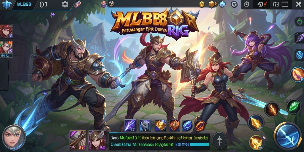 Gameplay seru dengan pertarungan epik di dunia RPG.