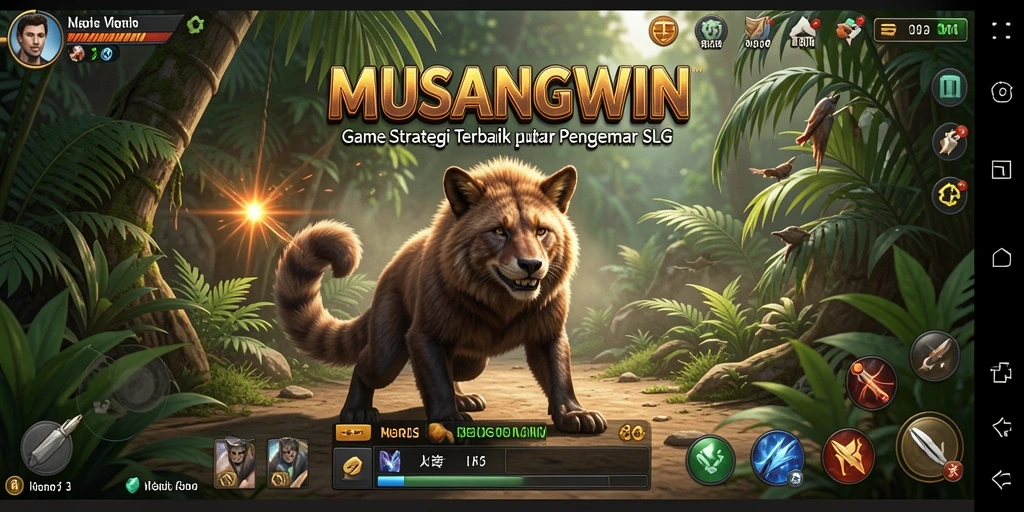 Tampilan gameplay MUSANGWIN yang seru dan mendebarkan.