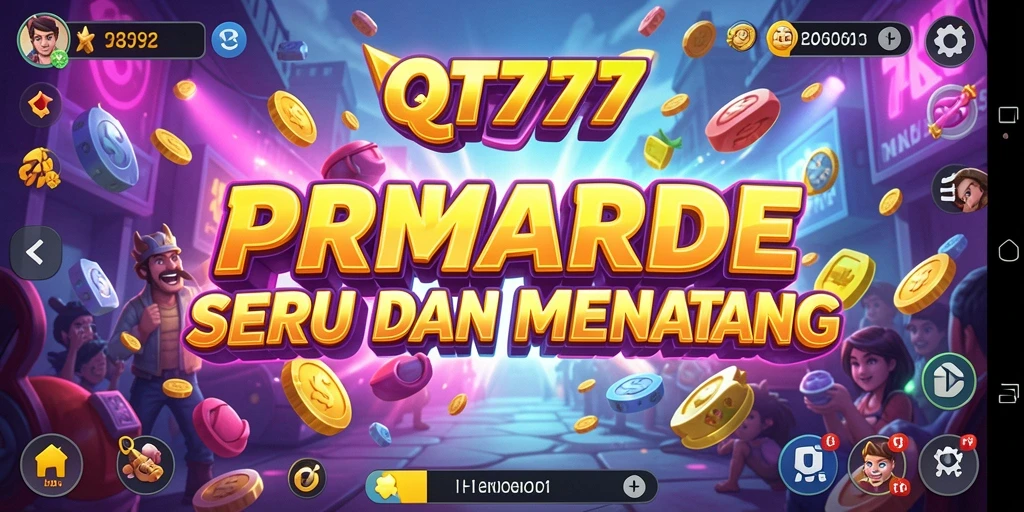 Tampilan gameplay menarik dari QT777 dengan banyak tantangan Arcade.