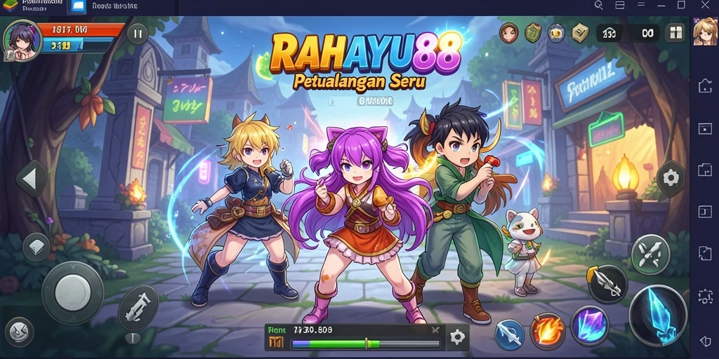 Screenshot RAHAYU88 menunjukkan aksi seru karakter anime.