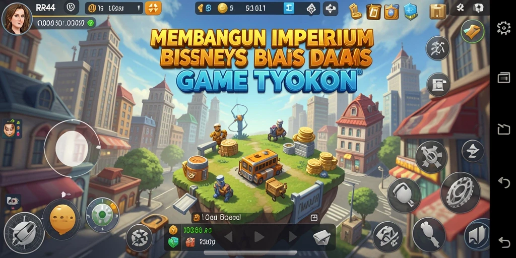 Tangkapan layar menunjukkan gameplay seru dalam membangun bisnis di RR44.