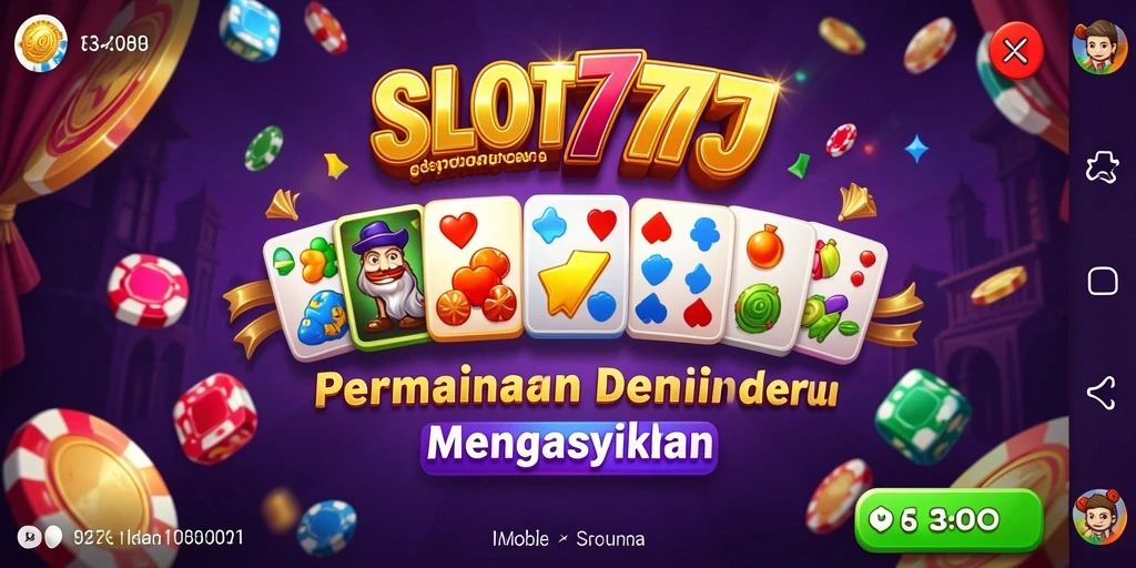 Tampilan utama gameplay Domino SLOT777 yang seru dan menarik.