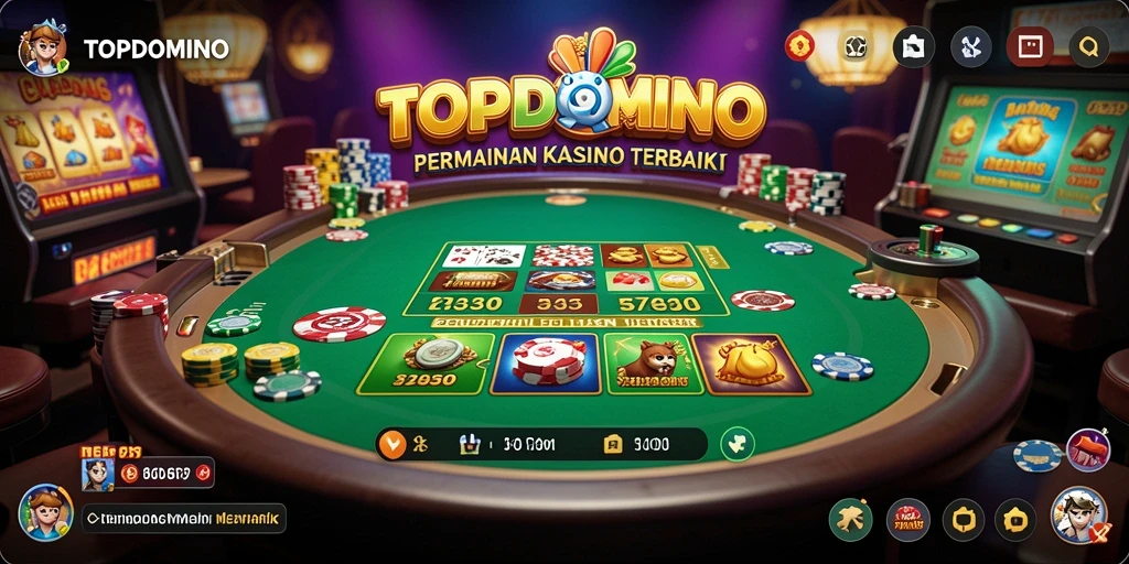 Tampilan gameplay kasino dari TOPDOMINO yang seru.