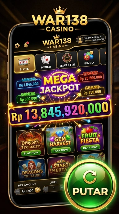 Screenshot aplikasi war138 yang menunjukkan koleksi aplikasi terkini.